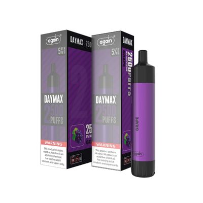 7.0ML Liquid 2500 Puff Disposable Vape DAYMAX Grape Flavor E Cigarette