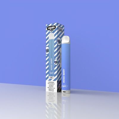 again DTL 0mg Disposable Vape Portable Size Direct to Lung inhaling mode